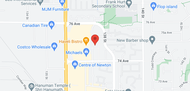 map of 409 13740 75A AVENUE